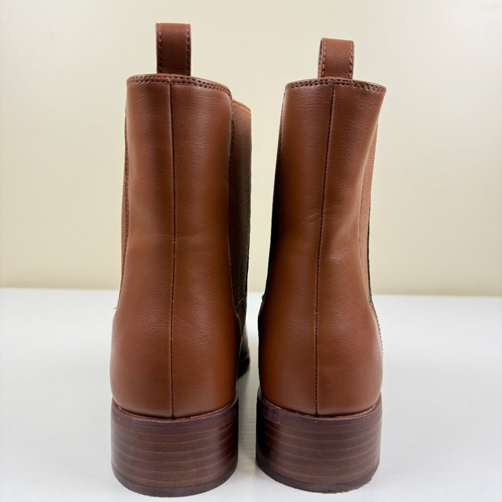 EUC J. Crew Brown Pull On Chelsea Boots - Picture 4 of 11